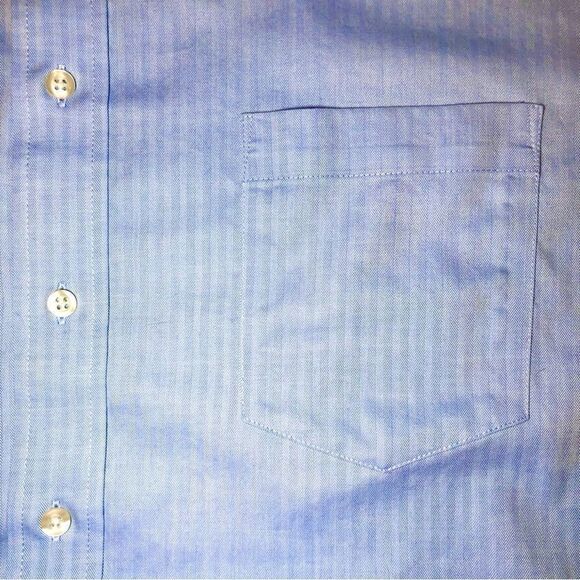 Chaps by Ralph Lauren Non Iron Classic Fit Dress Shirt in Light Blue Men’s XL - Picture 3 of 8